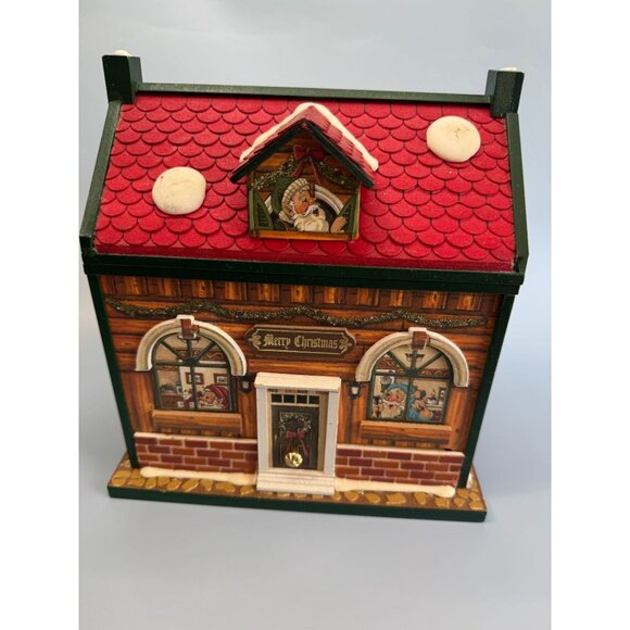 Santas Workshop Animated Musical Christmas Decoration - Picture 3 of 5